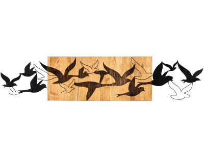 Décoration murale bois et métal Animal (Albatros)