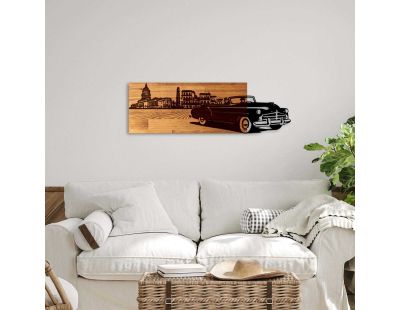 Décoration murale en bois et métal Véhicule (Voiture)