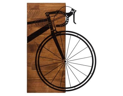 Décoration murale en bois et métal Véhicule (Vélo)