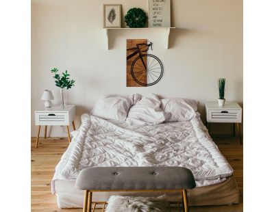 Décoration murale en bois et métal Véhicule (Vélo)