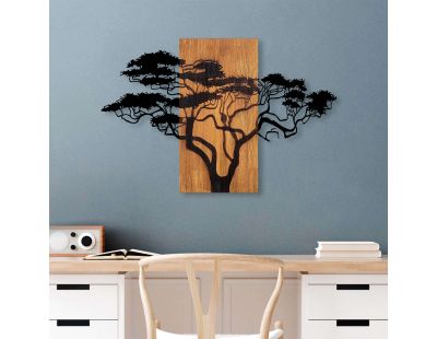 Décoration murale en bois et métal Walnut (Arbre large)