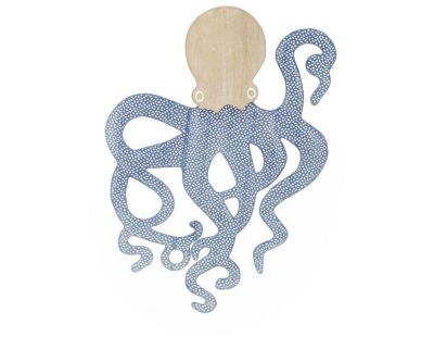Décoration murale en mdf et métal Octopus 41 x 1.5 x 57 cm