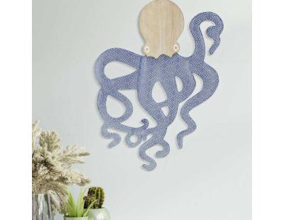 Décoration murale en mdf et métal Octopus 41 x 1.5 x 57 cm