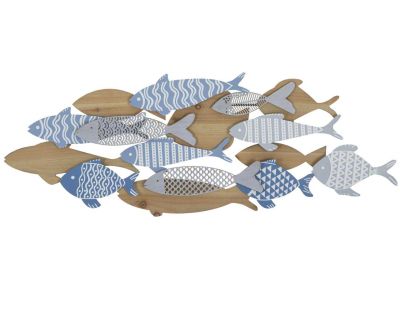 Décoration murale en mdf et métal Sea 91 x 3 x 33.5 cm