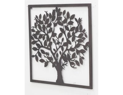 Décor mural Arbre en métal noir