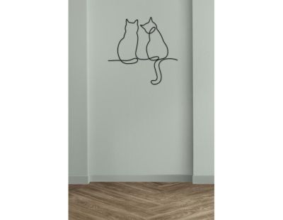 Décoration murale en métal Chat