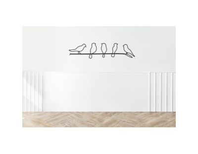 Décoration murale en métal Oiseaux
