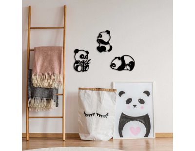 Décoration murale en métal Animal (Pandas)