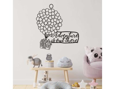 Decoration murale en métal Citation (Adventure Is Out There)