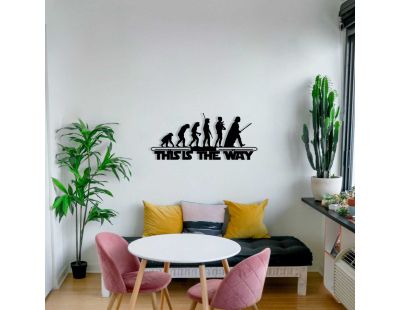 Decoration murale en métal Citation (This is the way - Evolution)