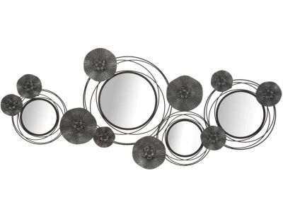 Décoration murale en métal Dark round 117 x 5.5 x 49 cm