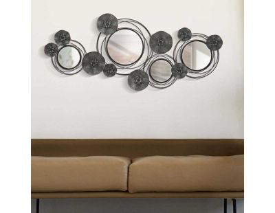 Décoration murale en métal Dark round 117 x 5.5 x 49 cm
