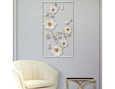 Décoration murale en métal Flix 50 x 5.5 x 90.5 cm