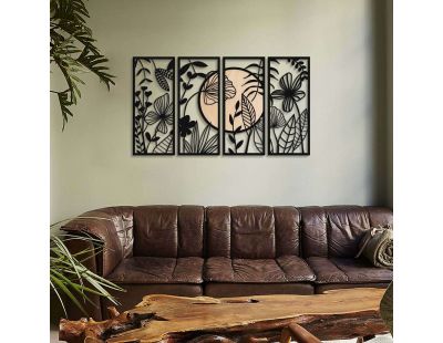 Décoration murale en métal Ginkgo