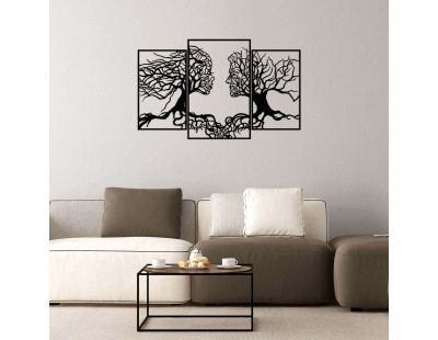 Décoration murale en métal Love tree