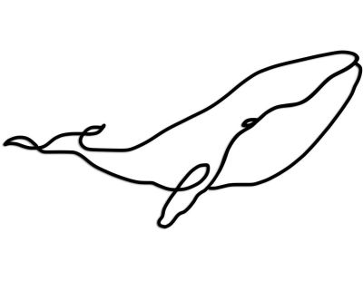 Décoration murale en métal - Mer (Baleine)