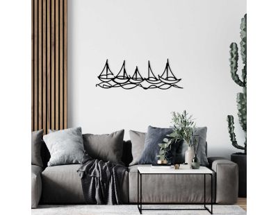 Décoration murale en métal - Mer (Bateaux dans l'eau)