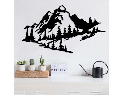 Décoration murale en métal (Montagnes)