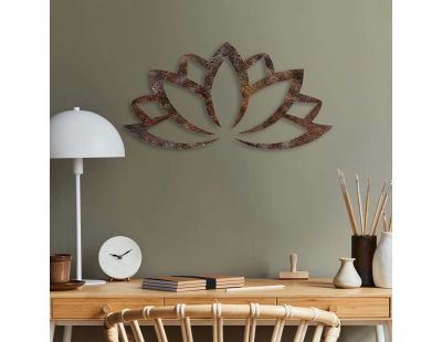 Décoration murale en métal Nature (Fleur de lotus 2)