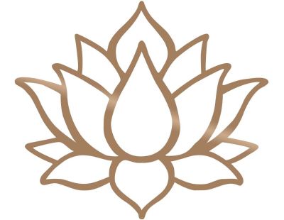Décoration murale en métal Nature (Fleur de lotus 1)