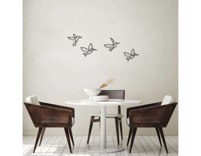 Décoration murale en métal Oiseaux (Origami)