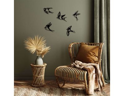 Décoration murale en métal Oiseaux en vol (Modèle 2)