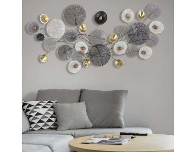 Décoration murale en métal Panel 135 x 7.5 x 69 cm