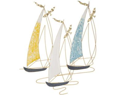 Décoration murale en métal Vela (78.7 x 3.8 x 97.8 cm)