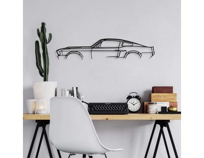 Décoration murale en métal Voiture (1967 Ford Mustang Shelby GT500)