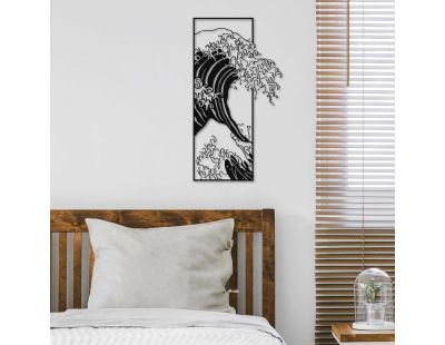 Décoration murale en métal Waves 34 x 62 cm