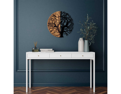 Décoration murale en métal et bois Arbre (Modèle 8)