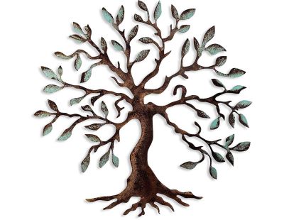 Décoration murale en métal coloré (Arbre 2)