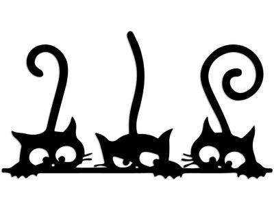 Décoration murale en métal (3 Chats)