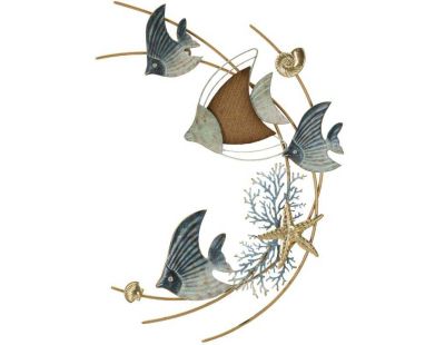 Décoration murale en métal et mdf Dory 61 x 5 x 86 cm