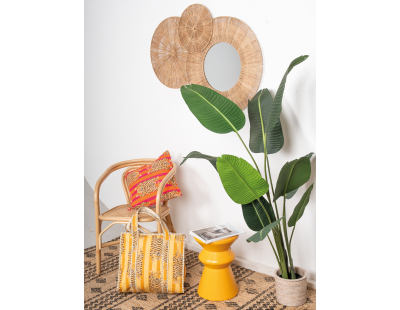 Décoration murale et miroir en jute