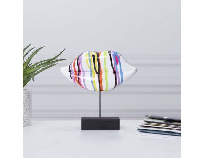 Décoration à poser bouche 20 cm (Multicolore)