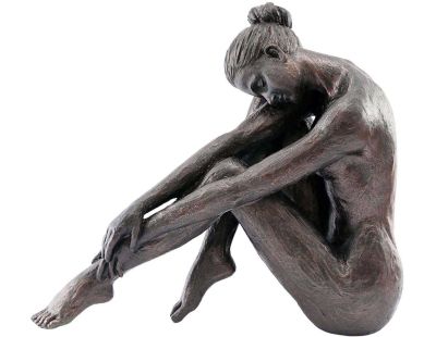 Décoration à poser en polyrésine Woman bronze (Modèle 1)