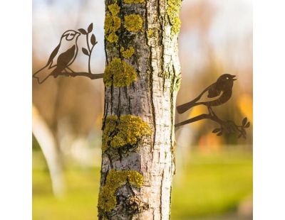 Décors de jardin en métal Oiseaux (lot de 2)