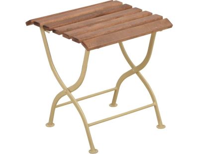 Desserte en bois et métal (Crème)
