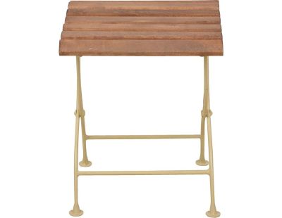 Desserte en bois et métal (Crème)