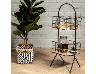 Desserte de rangement filaire 2 paniers