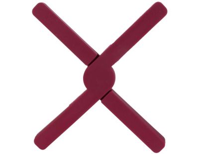 Dessous de plat pliable en silicone coloré (Bordeaux)