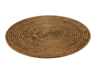 Dessous de plat en rotin antique
