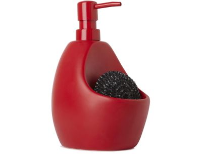Distributeur à savon et porte éponge 2 en 1 (Rouge)