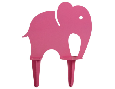 Eléphant rose déco en fer