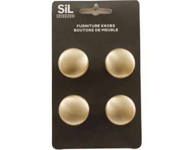 Ensemble de 4 boutons de meuble en alu (Doré)