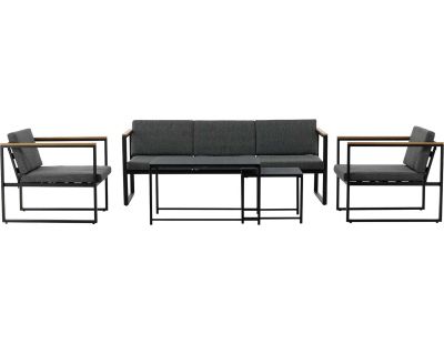 Ensemble canapé fauteuils et table basse de jardin Dakar
