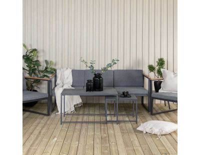 Ensemble canapé fauteuils et table basse de jardin Dakar