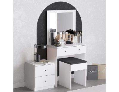 Ensemble coiffeuse tabouret et chevet Nice