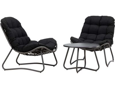 Ensemble détente 2 chaises et table basse Cala